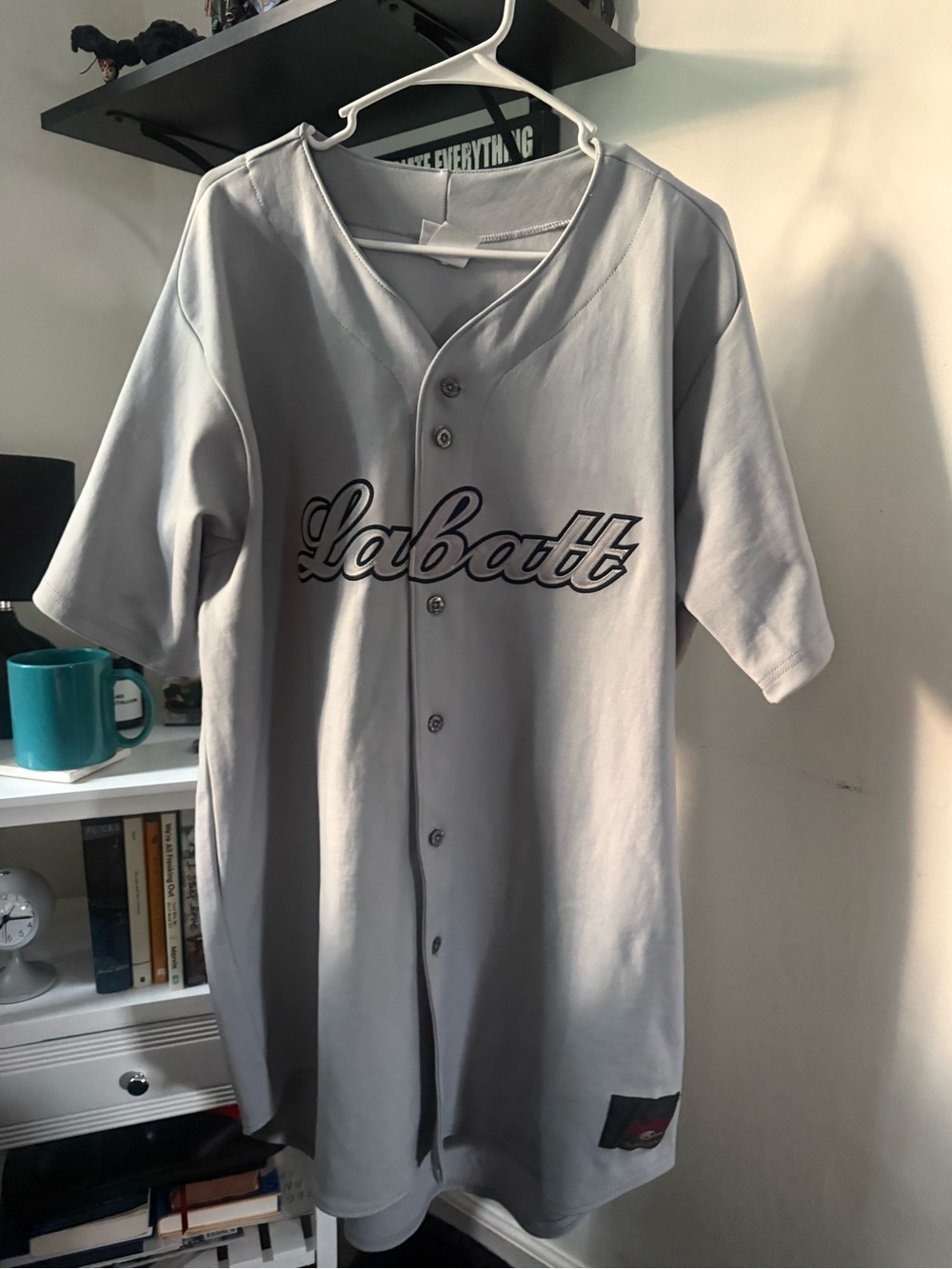 Rawlings Gray "Labatt" Script Baseball Jersey